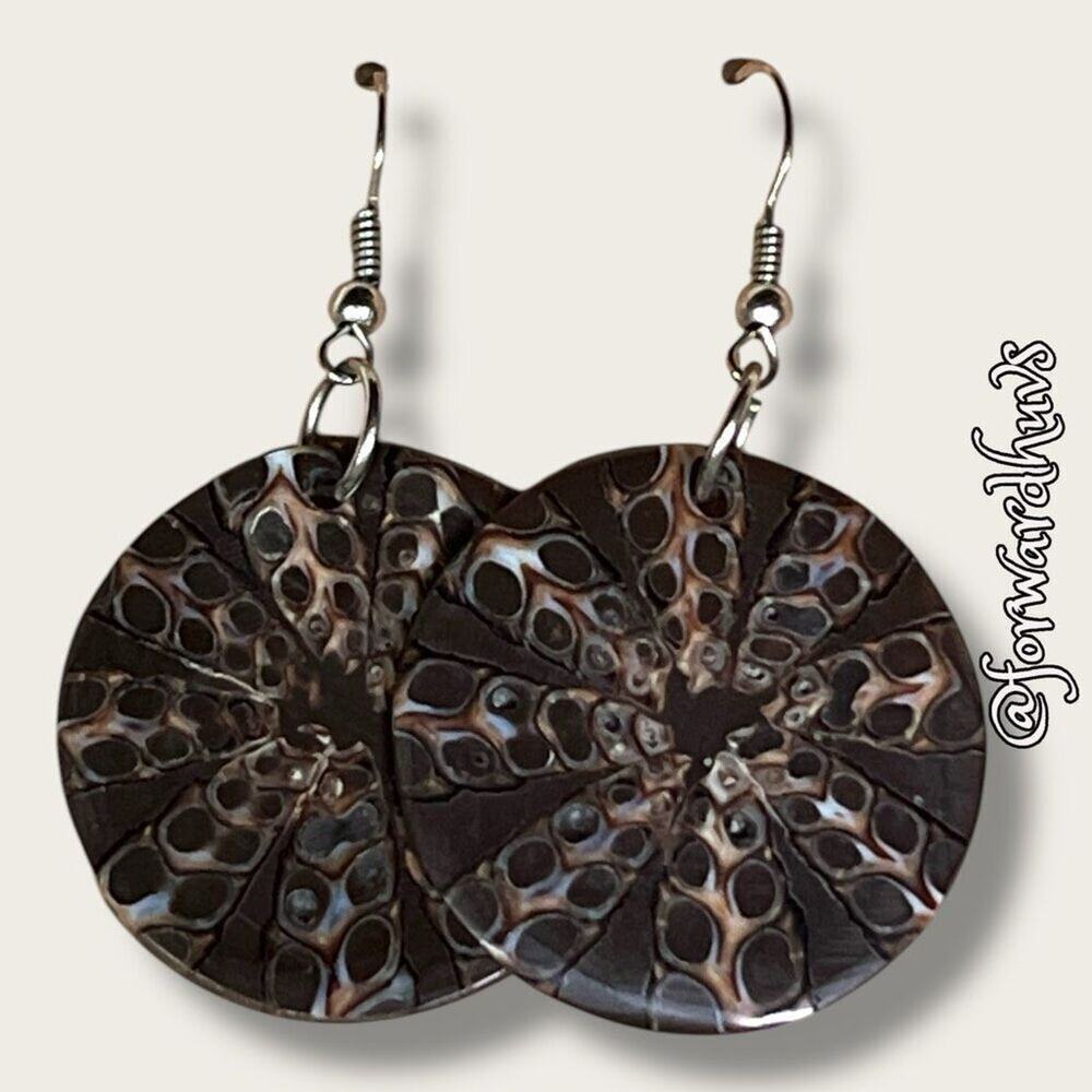 Shell Dangle Earrings with Fishhook Style Backs
